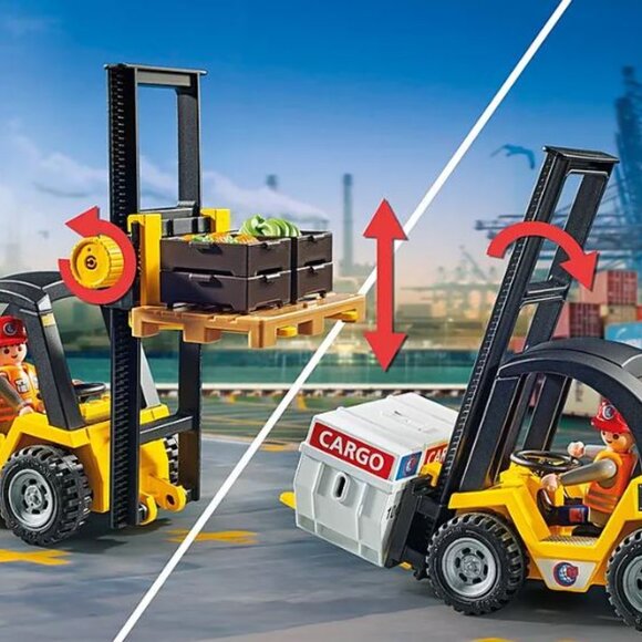 Playmobil 71528 My life Forklift truck with cargo - Picture 5 of 5